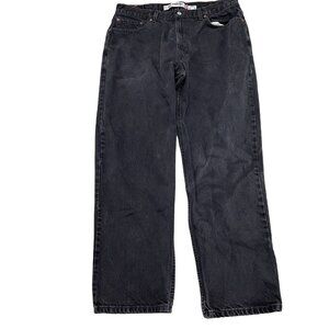 Levis 550 Jeans Men 38Wx32L ACT 36Wx31L Black Relaxed Straight Black Batwing VTG